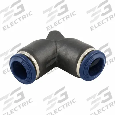 AIGNEP Push To Connect Fitting: 1/2 in OD x 3/8 in OD Size, Push-to-Connect x Push-to-Connect - Nylon & Nickel-Plated Brass Tube Fittings