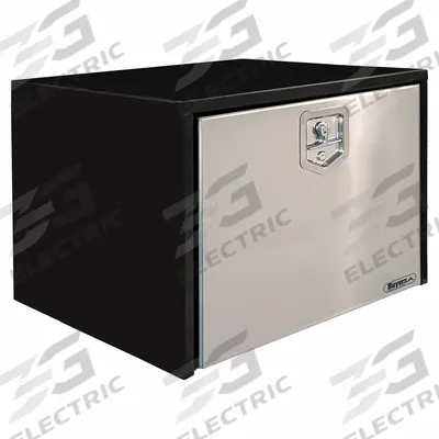 BUYERS PRODUCTS Underbody: Underbody Truck Box, Single Drop-Down Door Door, 14 in Overall Dp - Single Drop-Down Door Boxes