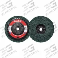 SCOTCH-BRITE Non-Woven Depressed Center Disc: 5 in x 5/8"-11, Aluminum Oxide, Extra Coarse, XC-DC (MPN 7100177492). Key specifications — Series: XC-DC; Brand: SCOTCH-BRITE.