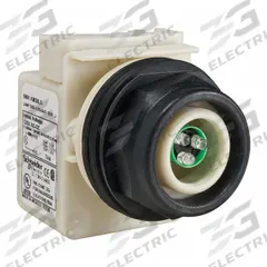 SCHNEIDER ELECTRIC Pilot Light: 30 mm Panel Mounting Size, No Lens Included, LED, 9001SK Series (MPN 9001SKP38LG). Key specifications — Lens Color: No Lens Included; Series: 9001SK; Brand: SCHNEIDER; Includes Push-To-Test: No Push-To-Test Included.