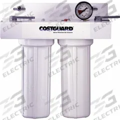 EVERPURE Water Filtration System: 4 gpm, FNPT, 14 1/4 in Overall Ht, Carbon, 2 Filters Included (MPN EV910012-75). Key specifications — Brand: EVERPURE; Reduces: Objectionable Odors; Filter Media: Carbon.