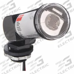 DAYTON Photocontrol: Thread Stem Photocell Mounting, 1/2 in Stem Dia, SPST, 200-240V AC (MPN 26WA91). Key specifications — Brand: DAYTON; Includes: Washer Gasket.