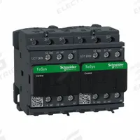 SCHNEIDER IEC Magnetic Contactor: Reversing, 3 Poles, 3NO Contacts, 9 A, 120V AC Coil (MPN LC2D09G7). Key specifications — Brand: SCHNEIDER; Integrated Surge Suppression: No.