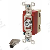 BRYANT Wall Switch: Locking Switch, Single Pole, Maintained, Silver, 120/277V AC, 20 A (MPN 4901RKL). Key specifications — Illuminated: No; Voltage Rating: 120/277V AC.