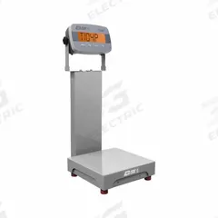 B-TEK Industrial Bench Scale: 18 in x 18 in, IP54, Column-Mounted, DuraShield, Carbon Steel (MPN NB-BC-1818-200-SP-COMPLETE). Key specifications — Connection Ports: RS-232; Readability: 0.02 kg/20 g/0.05 lb/0.64 oz; Brand: B-TEK; Weighing Surface Material: Carbon Steel.
