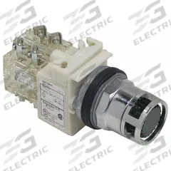 SCHNEIDER Illuminated Push Button: Illuminated, Extended Profile, Metallic, 30 mm, 2NO/2NC (MPN 9001K3L35GH2Y238). Key specifications — Brand: SCHNEIDER; Action: Momentary; Series: 9001K; Push Button Material Type: Metallic.