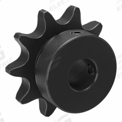 TSUBAKI Single Strand Sprocket: 40, For 1/2 in Chain Pitch, 1/2 in Bore Dia, 10 Teeth - Size 40 Fixed-Bore Roller Chain Sprockets