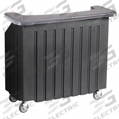 CAMBRO Bar: 54 in Overall Lg, 46 in Overall Ht, Black, 26 in Overall Wd, Polyethylene - Furnishings, Appliances and Hospitality
