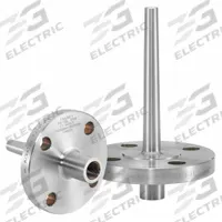 ASHCROFT Flanged Thermowell: Stainless Steel, For 9 in Stem Lg, 7 in Insertion Lg, 720 psi at <100°F (MPN 10W0700HF260CR300). Key specifications — Maximum Operating Temperature: 1,000°F at 355 psi; Brand: ASHCROFT; Maximum Operating Pressure: 720 psi at <100°F.