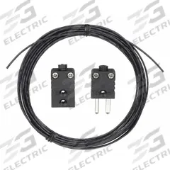FLUKE Extension Lead: Extension Wire Kit, 500°F Max Temp °F, 260°C Max Temp °C, Male, Mini Connector (MPN 80PJ-EXT). Key specifications — End 1 Connection Type: Mini Connector; End 2 Connection Gender: Female; End 2 Connection Type: Mini Connector; End 1 Connection Gender: Male; Brand: FLUKE.