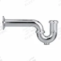 ZURN Trap: Cast Brass, Chrome-Plated, Silver, 1 1/2 in Nominal Pipe Size, 10 1/2 in Overall Lg, Slip (MPN Z8702-PC). Key specifications — Finish: Chrome-Plated; Includes: Nuts; Includes Cleanout: Yes; Brand: ZURN; Material: Cast Brass.