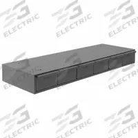 DURHAM MFG Drawer Bin Cabinet: 33 3/4 in x 12 1/4 in x 4 in, 6 Drawers, Stackable, Steel, Gray (MPN 002-95). Key specifications — Cabinet Material: Steel; Includes Dividers: Yes; Cabinet Finish: Powder Coated; Drawer Color: Gray; Cabinet Style: Drawer; Assembled: Assembled; Drawer Inside WxDxH: (6) 5-15/32 in x 11-1/4 in x 3-3/16 in; Cabinet Color: Gray.