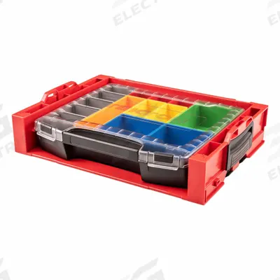 TEKTON Lidded Drawer: 17 1/2 in W 13 1/2 in D 4 in H, Plastic - Plastic Tool Organizer Boxes