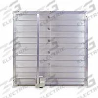 33"H-W 13.3"L Squ Alu Mtrzd Cntrl Dampr: 13 1/4 in L, 33 in H, 33 in W, 1 1/2 in Flange Wd, Aluminum (MPN 3C234). Key specifications — Nameplate Voltage: 100/240V AC; Blade Type: Flat Blade; Brand: DAYTON; Maximum Air Velocity: 3500 fpm; Switch Action: Normally Open.