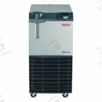 THERMO SCIENTIFIC Recirculating Chiller: 5°C, 900 W, Refrigerated, 3.5 gpm Flow Rate, Turbine, LED (MPN 1011C10500200100). Key specifications — Brand: THERMO SCIENTIFIC; Display Type: LED; Temperature Accuracy Tolerance: +/-0.1°C; Voltage: 115V AC; Min Temp Setting: 5 °C; Cooling Capacity @ +20°C: 900 W.