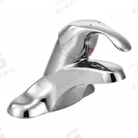 MOEN Low Arc Bathroom Faucet: M-Bition, Brass, Chrome Finish, 1.2 gpm Flow Rate, Centerset, Arc (MPN 8430). Key specifications — Includes: Mounting Hardware; Brand: MOEN; Series: M-Bition.