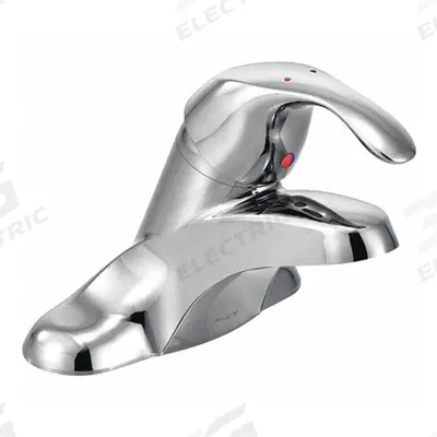 MOEN Low Arc Bathroom Faucet: M-Bition, Brass, Chrome Finish, 1.2 gpm Flow Rate - Centerset Handle Bathroom Faucets