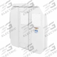 WEATHER GUARD Van Partition: Swing Open Door Panel, White, Steel, 68 3/4 in Overall Ht, Medium Roof (MPN 96312-3-01). Key specifications — Color: White; Compatible Roof Type: Medium Roof; Brand: WEATHER GUARD; Compatible Make/Model: Ford Transit; Compatible Vehicle Type: Full-Size Vans.