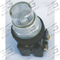 EATON Pilot Light: 30 mm Panel Mounting Size, Clear, LED, 24 V AC/DC Max Volt Rating (Supply) (MPN HT8GTCF3). Key specifications — Series: HT800; Brand: EATON; Includes Push-To-Test: Push-To-Test Included.