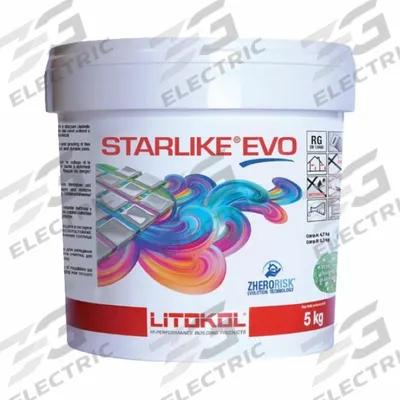 TILE DOCTOR Grout: Starlike Evo Metallic, 6 lb Container Size, Pail, 24 hr Full Cure Time