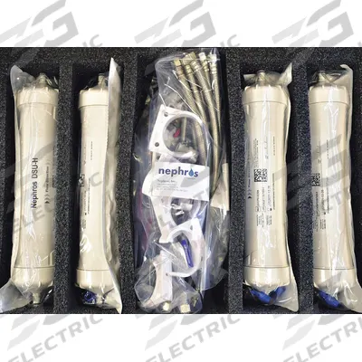 NEPHROS Inline Water Filter: 0.005 micron Micron Rating, Medisulfone, 1/2 in Connection Size - Medical Grade Plumbing Fixture Water Filters
