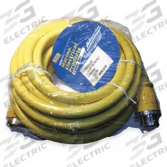 HUBBELL WIRING DEVICE-KELLEMS Extension Cord: Outdoor Use, 50 ft Lg, Outlet, L15-50P, 6/4, STOW (MPN HBL61CM52LED). Key specifications — Brand: HUBBELL WIRING DEVICE-KELLEMS; Temperature Rating: -4° to 140°F; NEMA Plug Configuration: L15-50P.