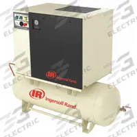 INGERSOLL RAND Rotary Screw Air Compressor w/Air Dryer: Horizontal, 7 1/2 hp, 25 cfm, 80 gal Tank (MPN UP6-7.5TAS-150/80-230-1). Key specifications — attr48606: Single; attr48593: 230V AC; attr48578: INGERSOLL RAND; attr110305: Included.