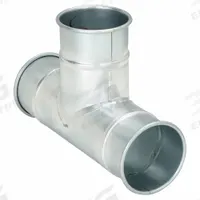 4"dia 12"L 90° Steel Tee Branch: Steel, For 4 in Duct Dia, 12 in Overall Lg, 90° Angle (MPN 8040304714). Key specifications — Brand: NORDFAB.