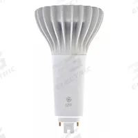 GE LAMPS Compact LED Bulb: Type A, 4-Pin (GX24q), PL Vertical, LED, 2700K, 1,800 lm Light Output (MPN LED19GX24Q-V/827). Key specifications — Brand: GE LAMPS; Bulb Designation: LED19GX24Q-V/827; Dimmable: No; Color Temperature: 2700K.