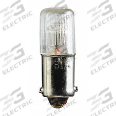 APPROVED VENDOR Miniature Neon Bulb: Neon, Miniature Bayonet (BA9s), (T) Tubular, T3, NE-51, White (MPN B1A-10PK). Key specifications — Light Color: White; Trade Number: NE-51; Voltage: 105 to 125V AC; Brand: APPROVED VENDOR; Bulb Shape: T3.