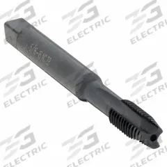 CLEVELAND Spiral Point Tap: 5/16"-18 UNC, 2B, 3 Flute, Plug Chamfer, Black Oxide Cobalt (MPN C96116)