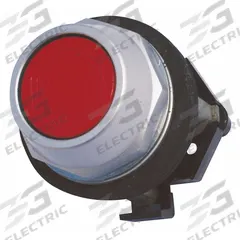 EATON Flush Push Button: Red, 30 mm Mounting Size, Non-Metallic, Momentary (MPN HT8AAR). Key specifications — Brand: EATON; Action: Momentary; Series: HT800; Push Button Material Type: Non-Metallic.