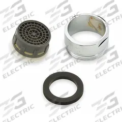 SLOAN Outlet: 2.2 gpm Flow Rate, Aerated Flow Outlet, Metal, Chrome Finish, Male (MPN EAF-10). Key specifications — Material: Metal; Product Type: Outlet; Connection Size: 15/16"-27; Brand: SLOAN.