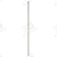 ASI GLOBAL Partition Column: Plastic Polymer, Pebble, Cream, 82 in Ht, 3 in Wd, 1 in Thick (MPN 65-M087039-9235). Key specifications — Inner Core Type: Solid Polymer; Brand: ASI GLOBAL PARTITIONS; Color: Cream; Finish/Texture: Pebble.