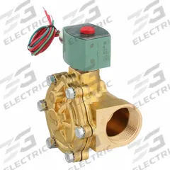 REDHAT Solenoid Valve: 2-Way, Normally Closed, 1 1/2 in Pipe Size, 24V DC, Watertight, High Flow (MPN 8210G022LF 24/DC). Key specifications — Pipe Size: 1-1/2 in; Voltage: 24V DC; Brand: REDHAT; Coil Enclosure: Watertight.