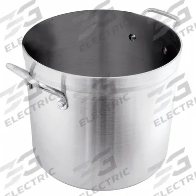 CRESTWARE Stock Pot: 40 qt Capacity, Aluminum, 4 mm Gauge, NSF Certified - Stock Pots