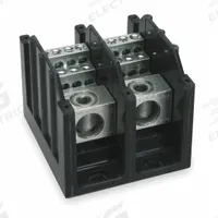 BUSSMANN Power Distribution Block: Open, Lug, Lug, 6 AWG – 350 kcmil For Line Side Wire Sizes (MPN 16370-2). Key specifications — attr1361688: Surface; attr1308686: BUSSMANN; attr1361672: Aluminum.