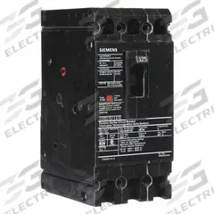 SIEMENS Molded Case Circuit Breaker: 125 A Amps, 42kA at 480V AC, Fixed, Load Side Lug, ABC, HED4 (MPN HED43B125). Key specifications — Phase Connection: ABC; Instantaneous Trip: Fixed; Terminal Connection: Load Side Lug; Series: HED4; Max. AIR Rating: 42kA at 480V AC.