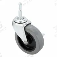 SHEPHERD CASTER Stem Caster: Swivel, 3 in Wheel Dia., 13/16 in Wheel Wd, 3 1/2 in Mounting Ht, Steel (MPN PRE30302ZN-TPUB). Key specifications — Wheel/Tread Color: Gray; Brand: SHEPHERD CASTER; Wheel Bearing Type: Plain; Roll Up: Swivel with Brake.