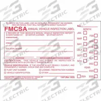 JJ KELLER Vehicle Inspection Decal: Carbonless, Annual Vehicle Inspection Label, 2-Ply, 1347. Key specifications — Manufacturer Part Number: 1347; Language: English; Brand: JJ KELLER; Format: Label; Form Type: Annual Vehicle Inspection Label; Includes Carbon: Carbonless; Ply Count: 2-Ply; Standards: DOT Compliance.