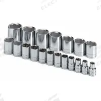 SK PROFESSIONAL TOOLS Socket Set: 1/2 in Drive, 19 Piece, 6-Point, SAE, 3/8 in to 1 1/2 in (MPN 4120). Key specifications — attr1224269: 1/2 in; attr1204685: Not Tether Capable; attr1204650: 3/8 in to 1-1/2 in; attr1204673: Socket Bits Not Included; attr1204688: SK PROFESSIONAL TOOLS; attr1224230: Friction; attr1206170: Standard Sockets.