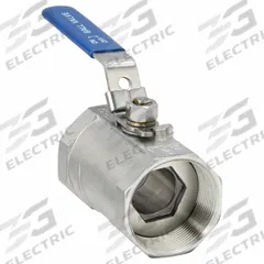 USA INDUSTRIALS Manual Two-Way Ball Valve: 2 in, 304 Stainless Steel, Straight Valve Body, One-Piece (MPN ZUSA-VLV-30). Key specifications — Brand: USA INDUSTRIALS; Handle: Locking Lever.