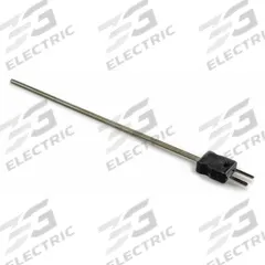 DAYTON Thermocouple Probe: -346°F to 2,193°F /-210°C to 1,200°C, Type J, Rounded Tip, 6 in Probe Lg (MPN 36GL10). Key specifications — attr1275752: 20 AWG; attr1275757: 6 in; attr1275763: ±1.1 % Below 293 °C, ±0.4 % Otherwise; attr1275765: 36GL10; attr1275769: DAYTON; attr1434700: Weld.