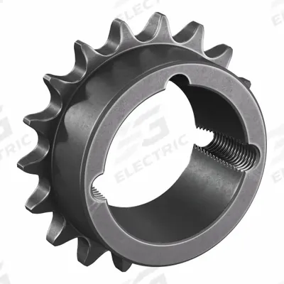 TRITAN Bushed Roller Chain Sprocket: For 40 Chain, 18 Teeth, 2.879 in Pitch Dia - Size 40 Bushed-Bore Roller Chain Sprockets
