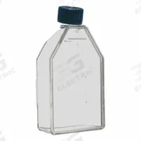 APPROVED VENDOR Plastic Cell Culture Flasks: Cell Culture, Polystyrene, 25 mL, 0.85 fl oz, Sterile (MPN CL-FT075V). Key specifications — Brand: APPROVED VENDOR; Graduated: Yes; Includes Closure: Yes.