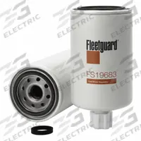 FLEETGUARD Automotive Fuel Filter: 16 1/2 in Overall Lg, 3 11/16 in Outside Dia, Diesel Fuel, Diesel (MPN FS19683). Key specifications — Brand: FLEETGUARD; Compatible Vehicle Type: Trucks; Compatible Vehicle Make: Sterling Truck.