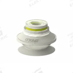 PIAB Vacuum Pad: Plain Pad without Adapter, 53.01 mm Pad Dia, Chloroprene, Black, 17.53 mm Pad Ht (MPN F25.10). Key specifications — attr1019194: F25.10; attr1019196: PIAB; attr1019197: 50A.