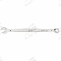 MILWAUKEE Combination Wrench: Steel, Chrome, 7 mm Head Size, 5 1/4 in Overall Lg, Std (MPN 45-96-9507). Key specifications — attr309539: 7 mm; attr309567: Yes; attr324930: MILWAUKEE.
