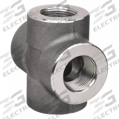 Grainger Metal Pipe Cross: 2 in x 2 in x 2 in x 2 in - Threaded High-Pressure Pipe Fittings
