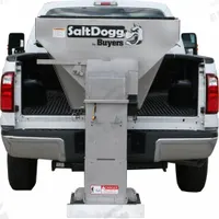 BUYERS PRODUCTS Tailgate Spreader: Vehicle Battery-Powered, Compatible With: Truck, Broadcast (MPN 1400601SS). Key specifications — Frame Material: Steel; Hopper Material: Stainless Steel; Mount Type: Bed; Power Source: Vehicle Battery-Powered; Product Type: UTV Spreader; Spreader Drive Mechanism: Conveyor Chain; Compatible Vehicle Type: Truck; Brand: BUYERS PRODUCTS.
